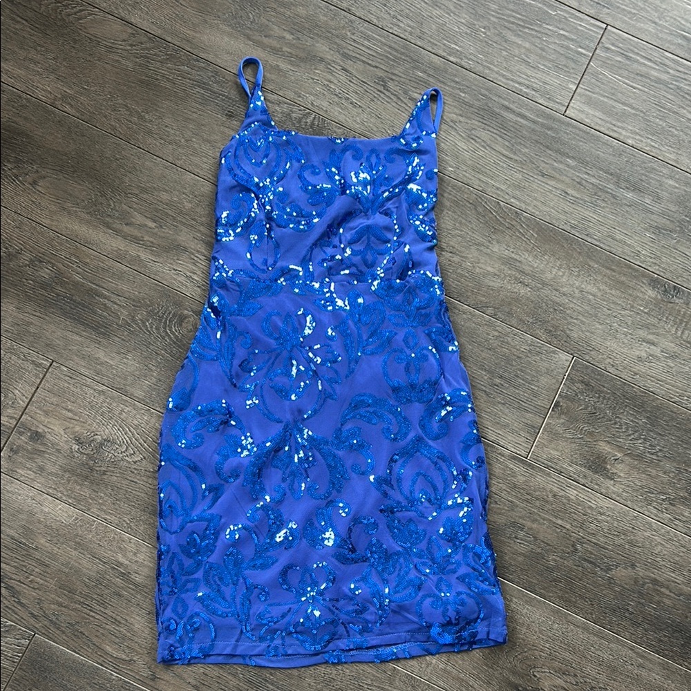 BNWOT gorgeous royal blue dress - Picture 2 of 5